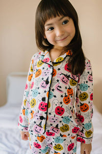 2 piece Button Up Pj Set IN Boo Crew