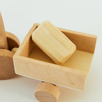 Wooden Tractor with Wagon