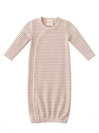 Tan Stripe / Ribbed Gown