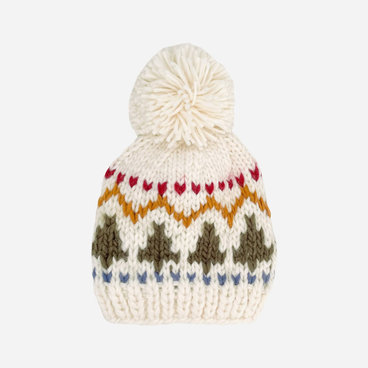 Holiday Tree Fair Isle Hat Kids Baby Fall Winter Beanie