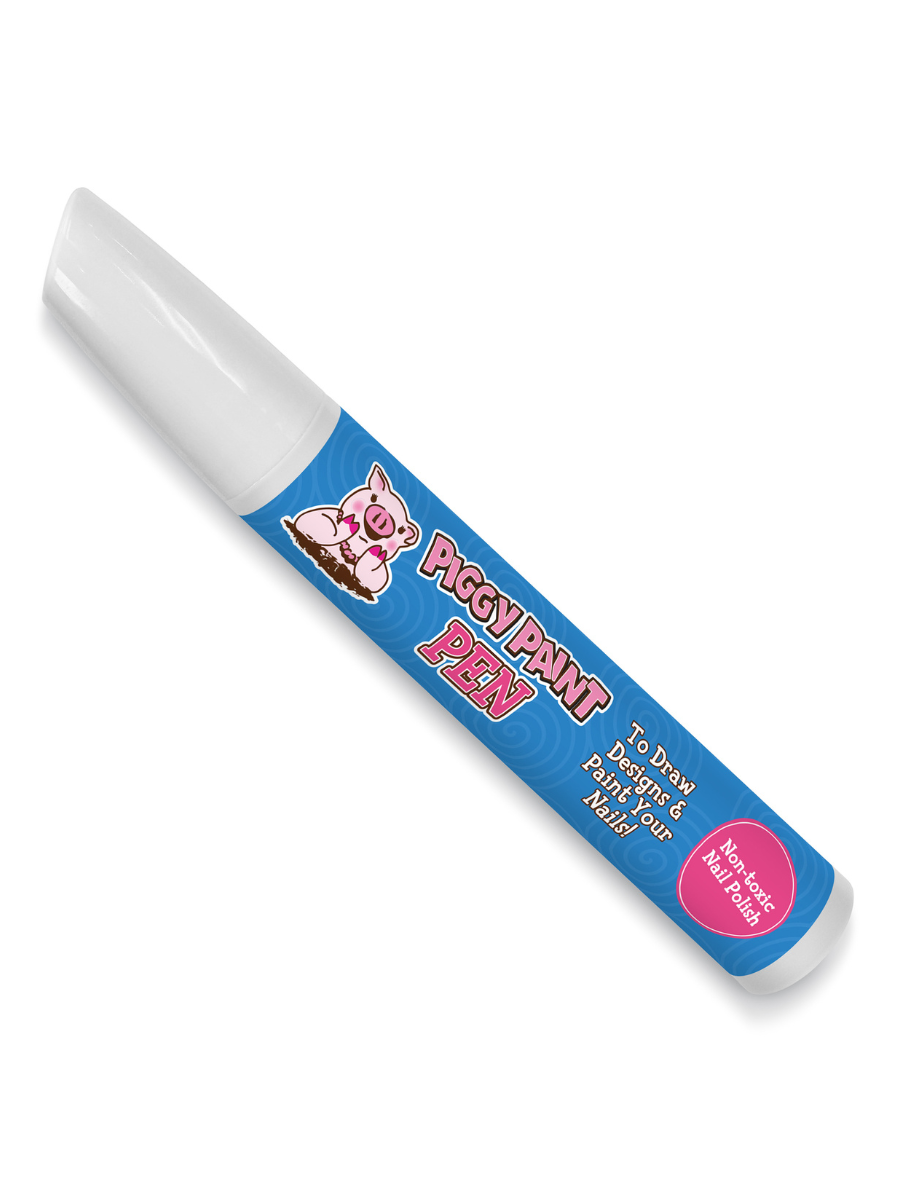 Blazin' BLUE Piggy Paint Pen Non-Toxic Kids Nail Polish
