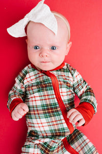 Christmas Plaid Bamboo Sleeper