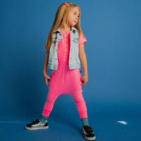 Washed Neon Pink Romper