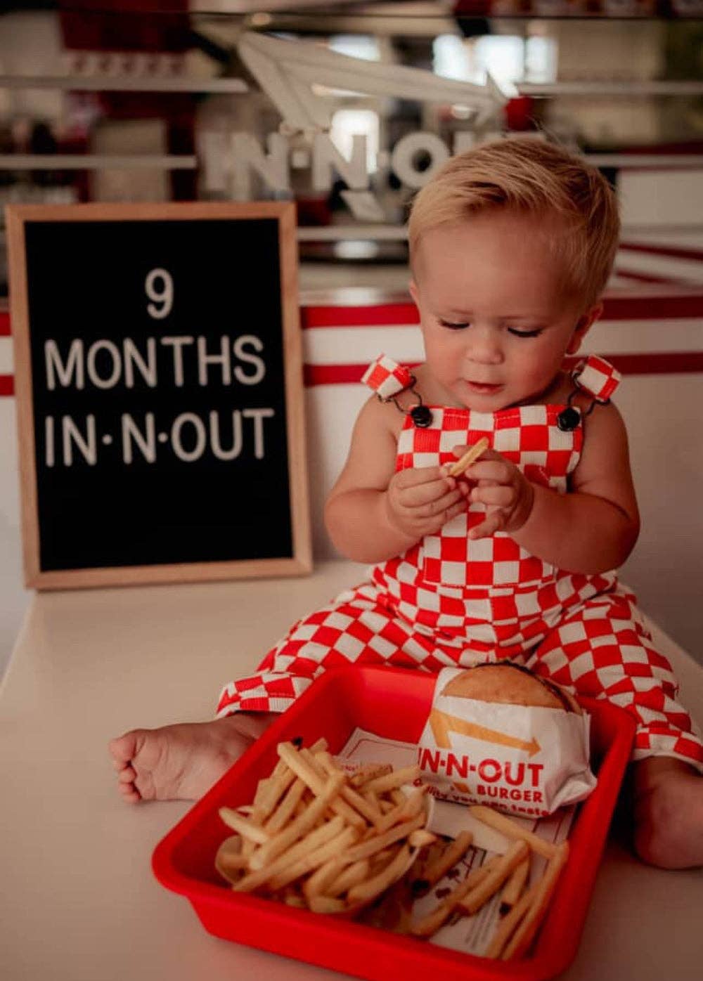 Red Checkered Overalls