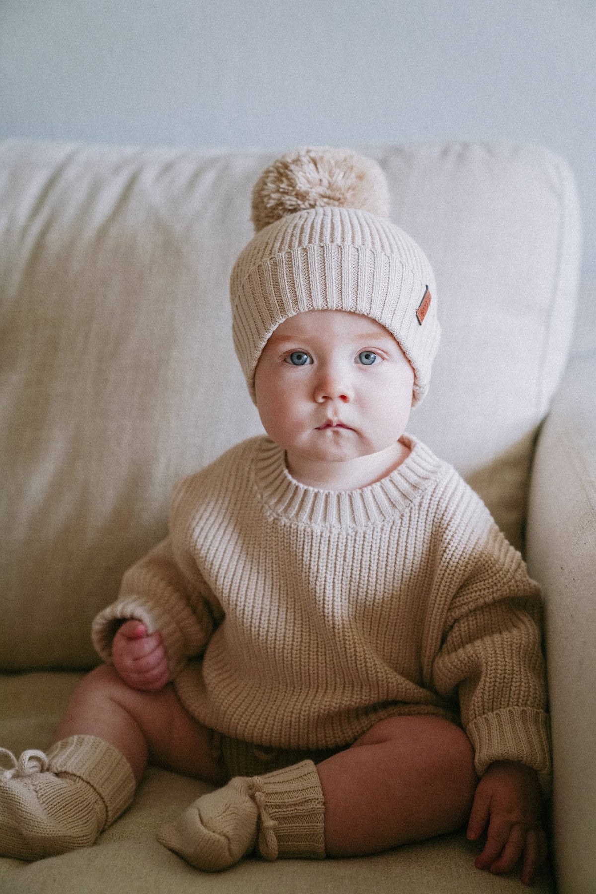 Crewneck Knitted Baby Sweater