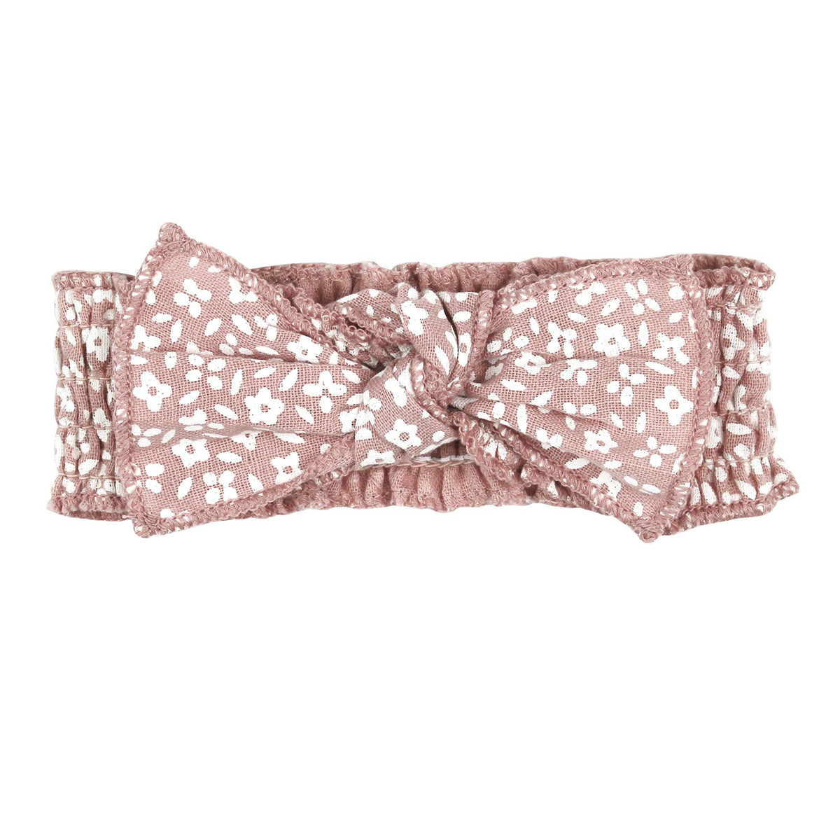 Taffy Floral | Organic Muslin Smocked Headband