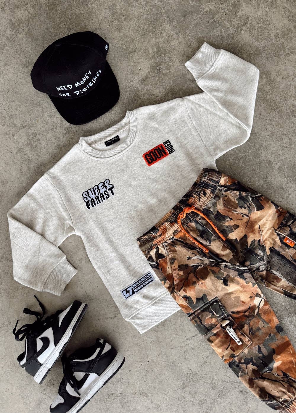 Too Fast Crewneck Heather Grey