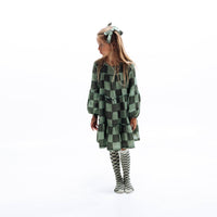 CLEMENTINE DRESS | CHECKERED GREEN