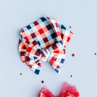 Printed Deb Bow - summertime check