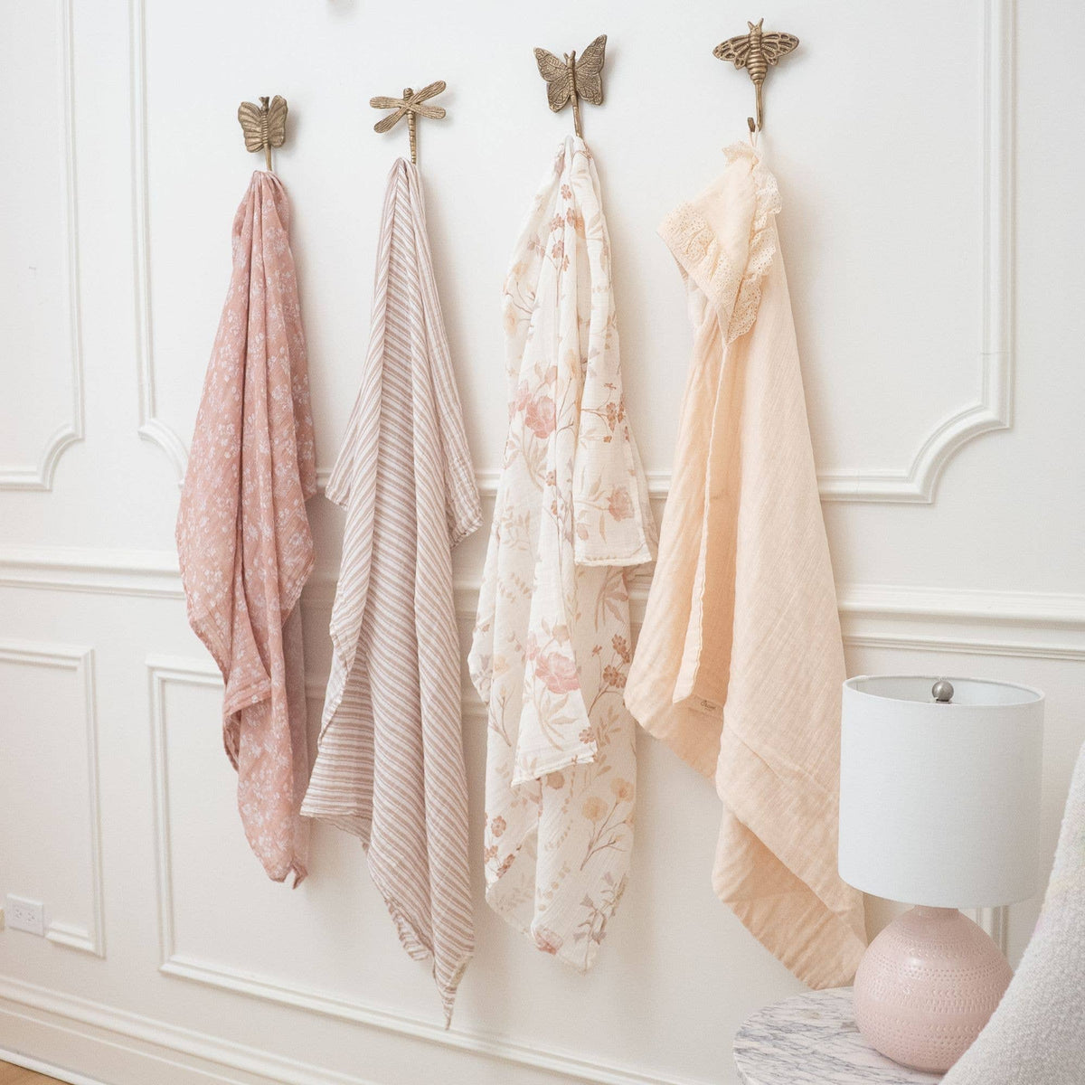 Violet Ruffle Hooded Baby Bath Towel