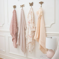 Violet Ruffle Hooded Baby Bath Towel