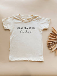 Grandpa is My Bestie Organic Kids T-shirt