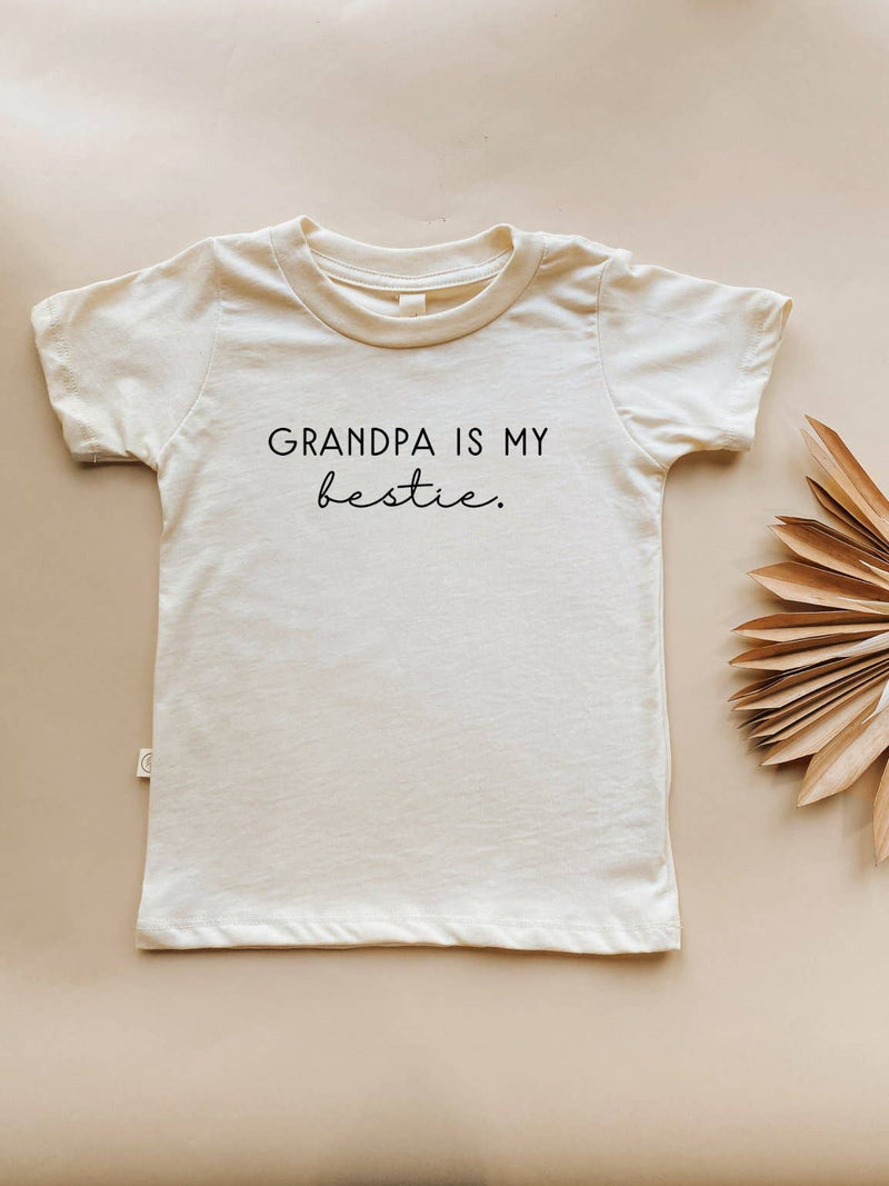 Grandpa is My Bestie Organic Kids T-shirt