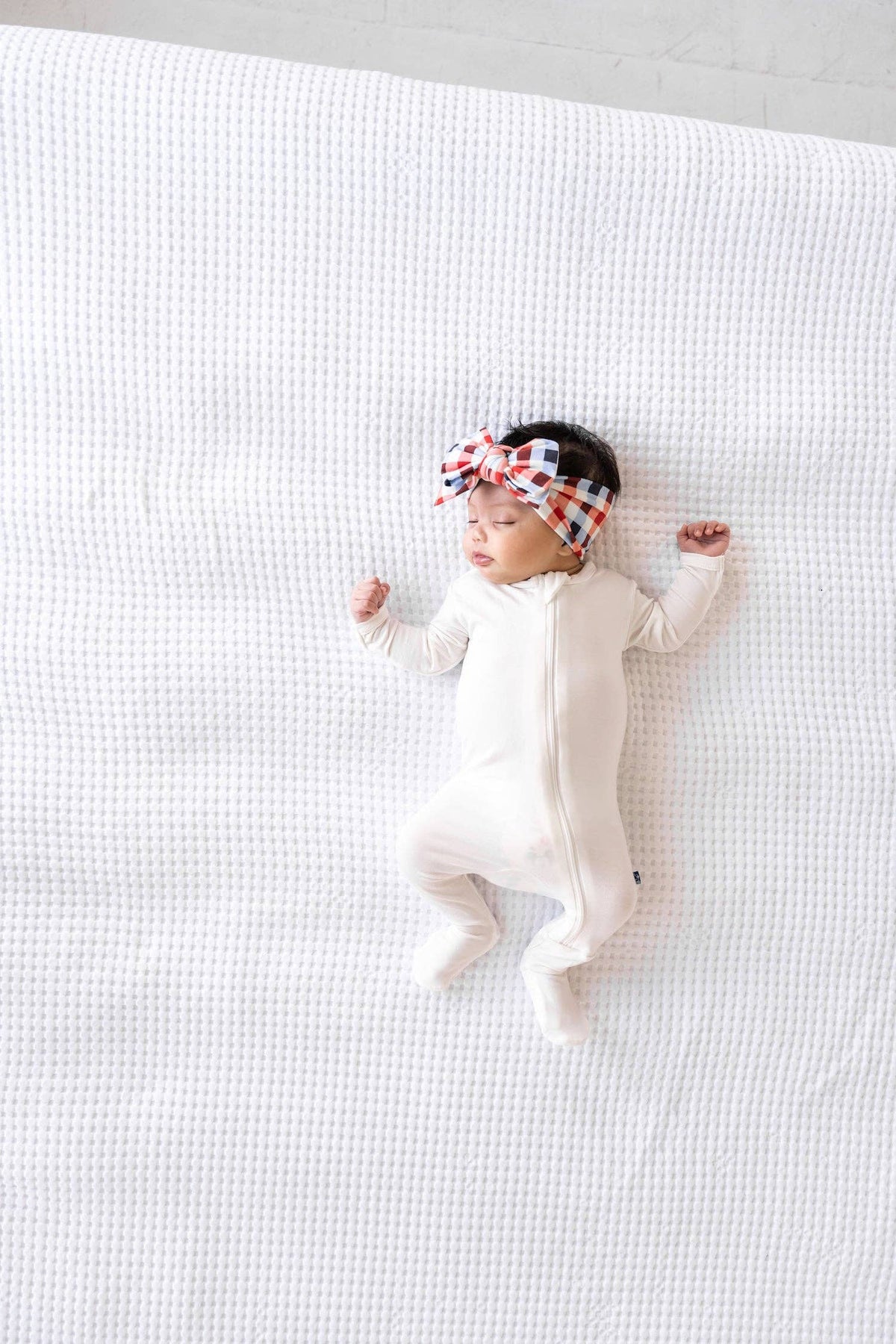 Printed Deb Bow - summertime check