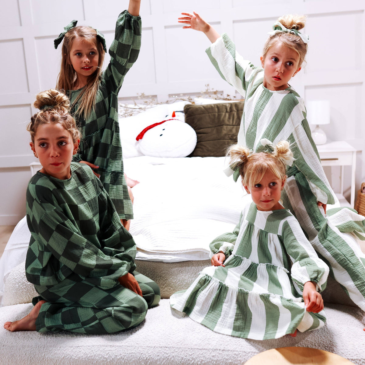 CLEMENTINE DRESS | STRIPED GREEN