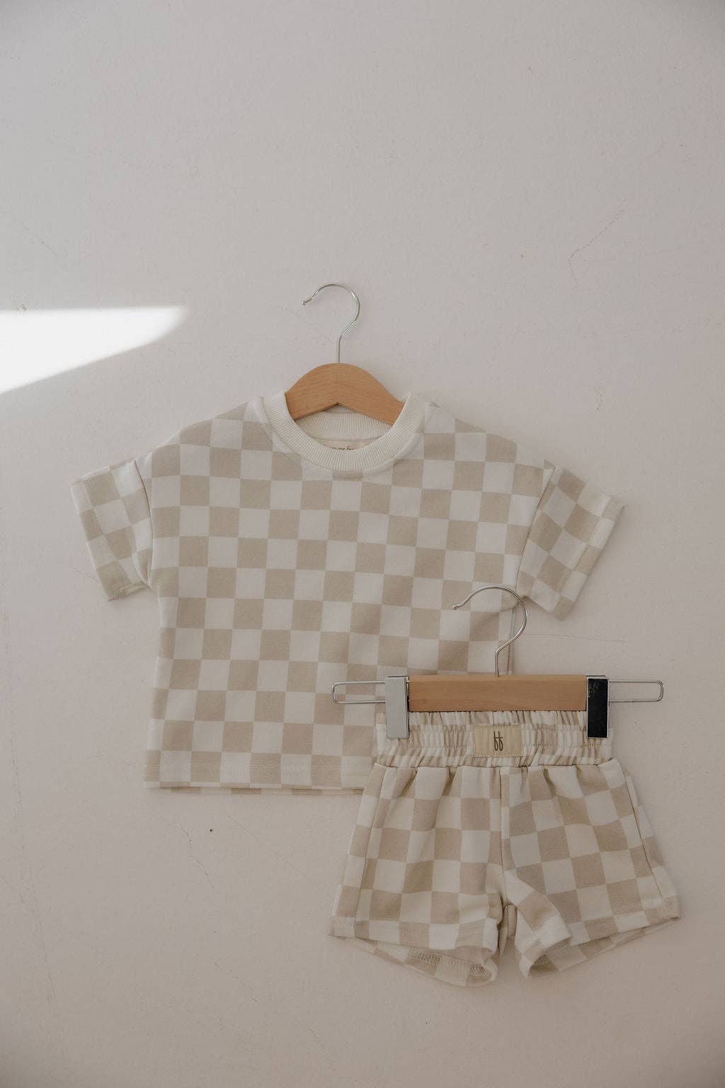 French Terry Short Set | Checkerboard