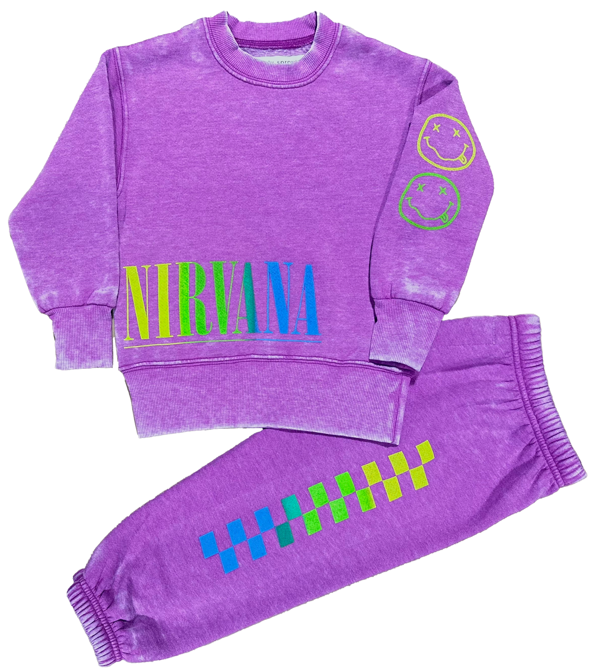 Rainbow checker Nevermind Sweatpants