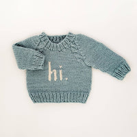 Hi. Surf Bllue Crew Neck Sweater Baby & Toddler
