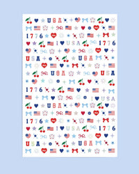America 250 Nail Stickers | patriotic nails, usa party