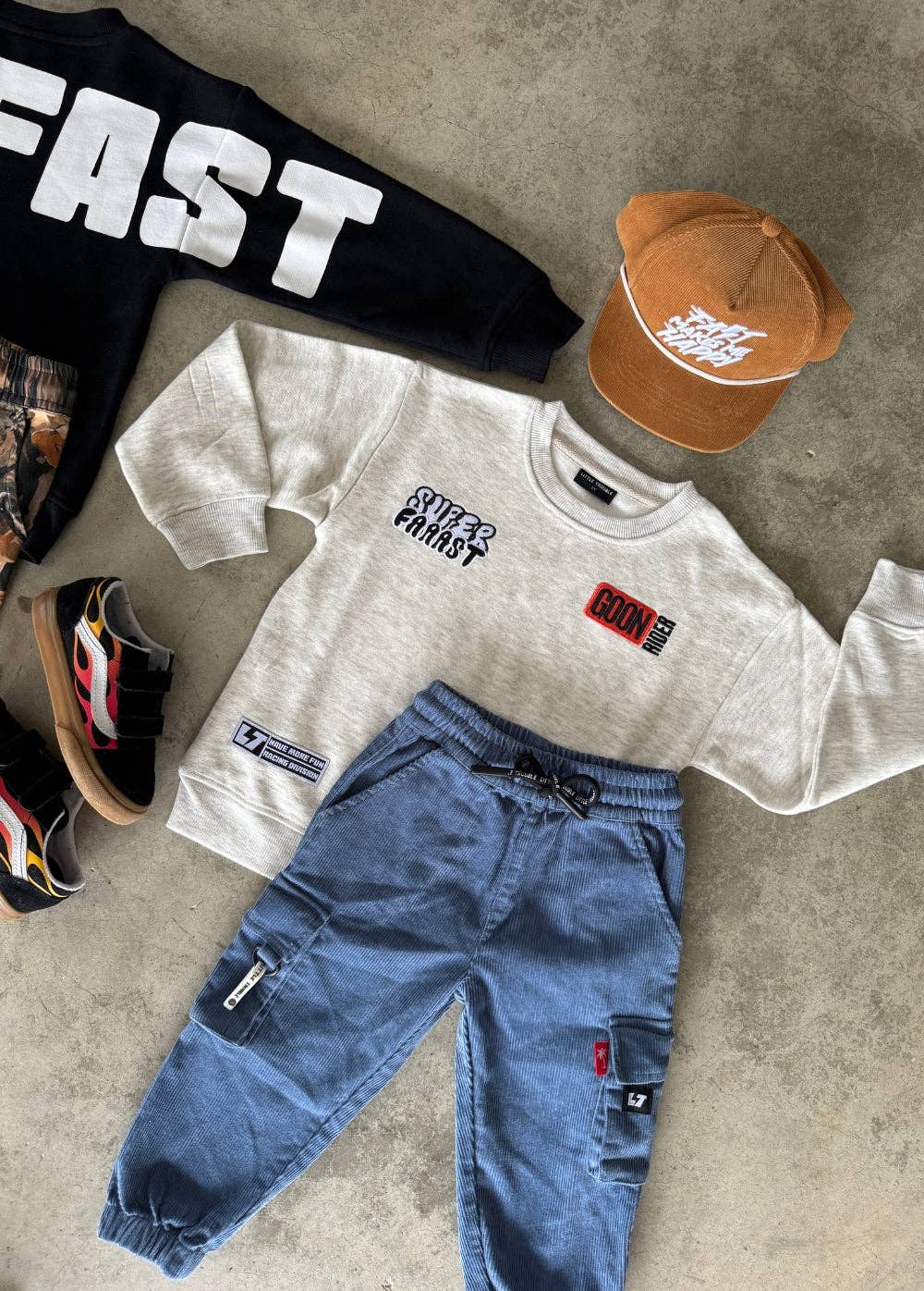 Too Fast Crewneck Heather Grey