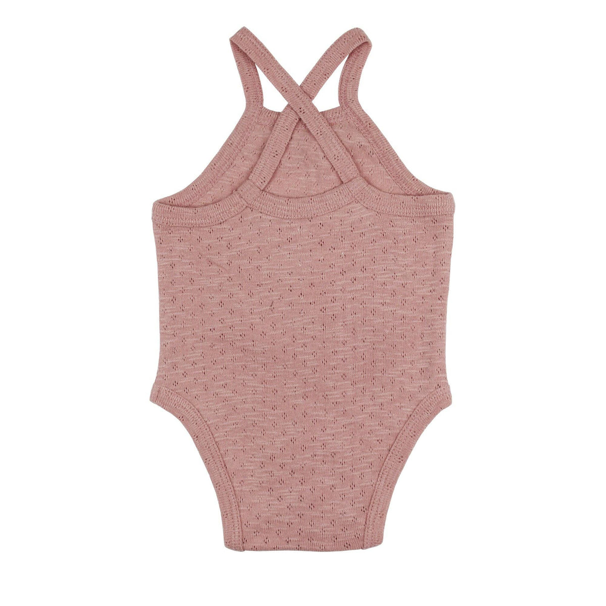 Taffy | Organic Pointelle Criss-Cross Bodysuit