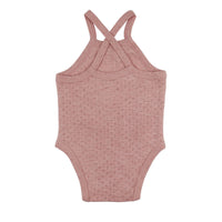 Taffy | Organic Pointelle Criss-Cross Bodysuit