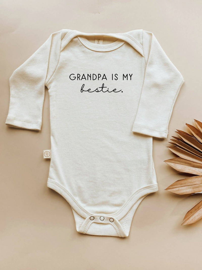 Grandpa is My Bestie Organic Bodysuit Long Sleeve