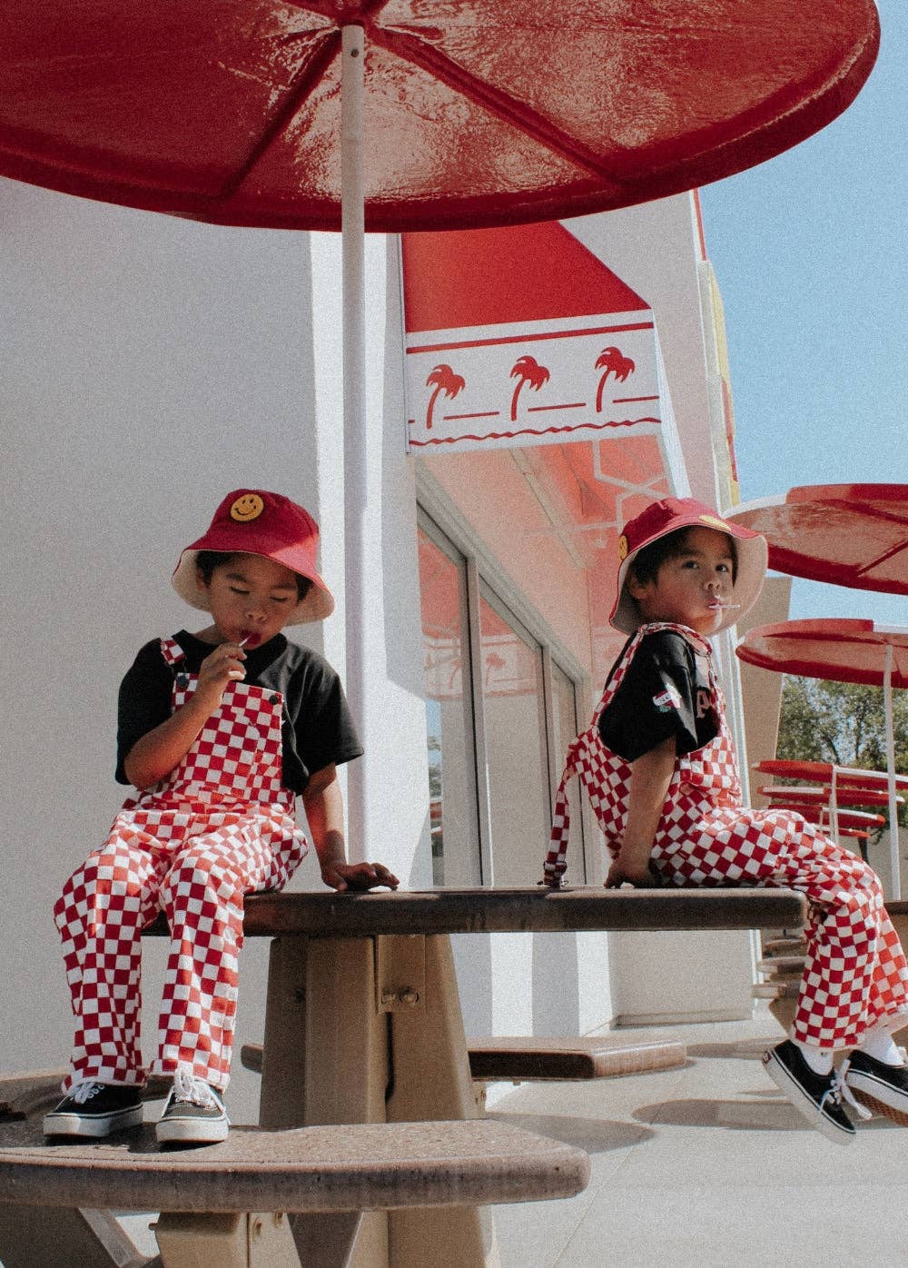 Red Checkered Overalls