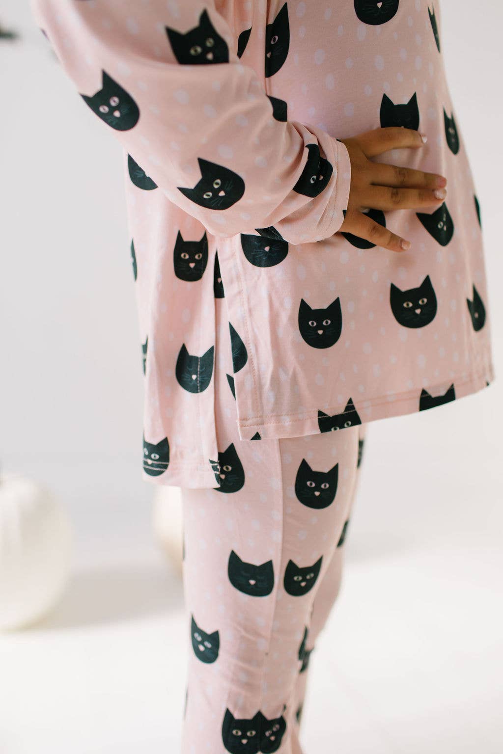 Lounge Wear Set in Black Cat