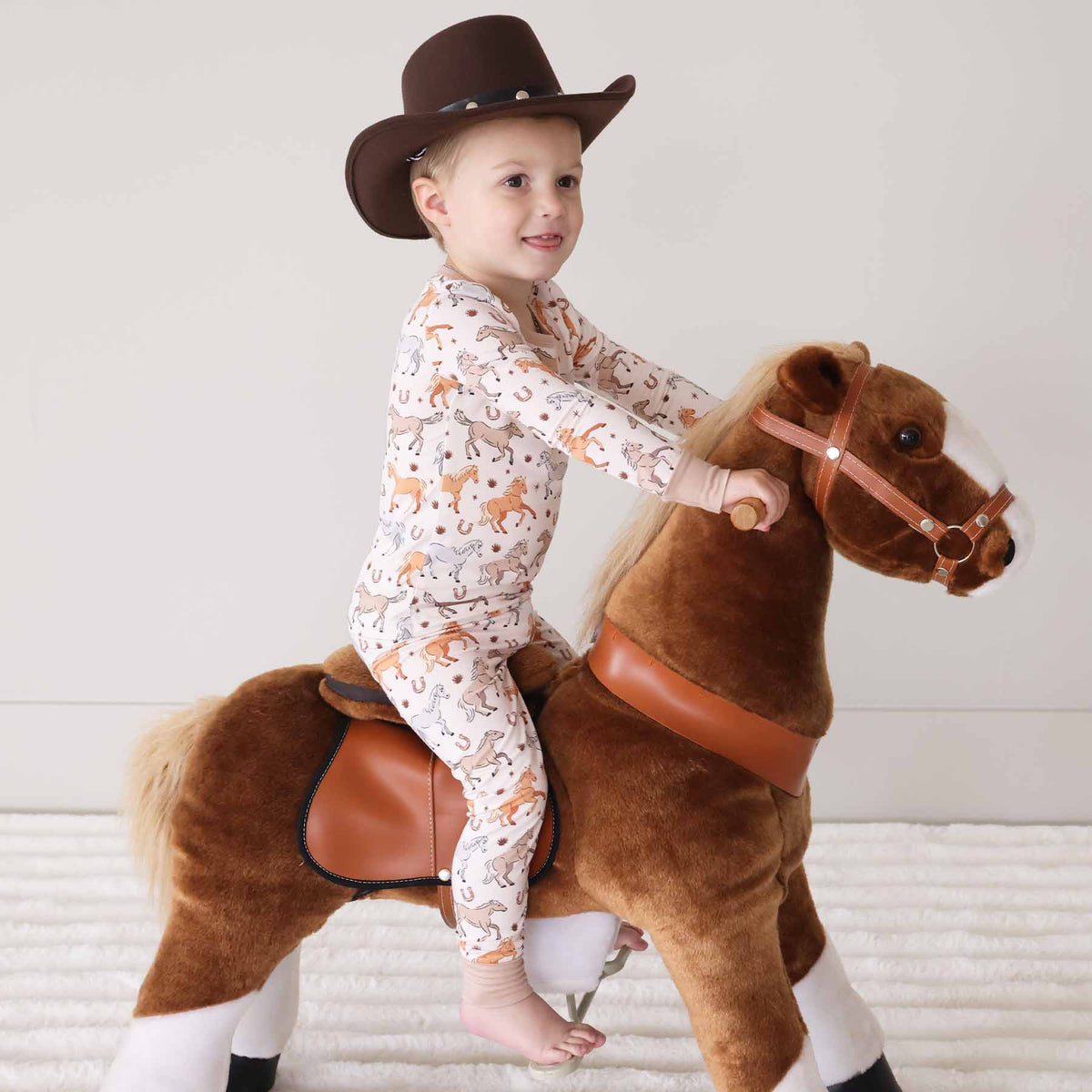 P's Ponies Two Piece Pajama Set