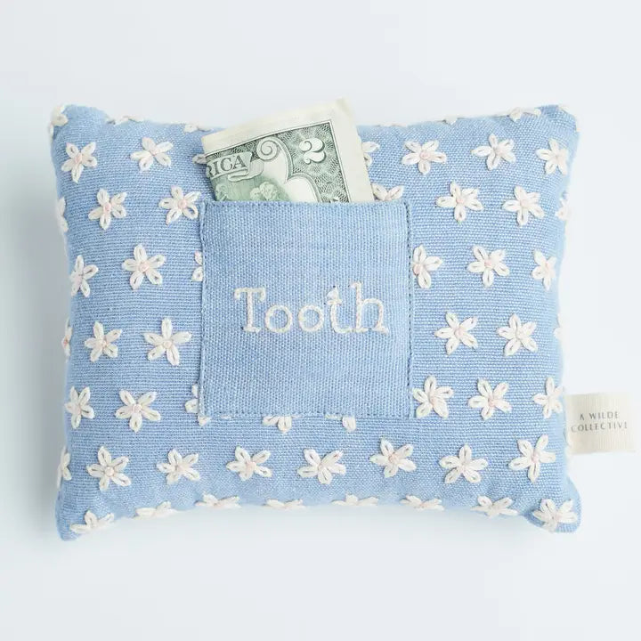 Handwoven Floral Tooth Fairy Pillow