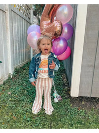 Blakely Boho Bell Bottoms - Peaches 'n Cream Stripes