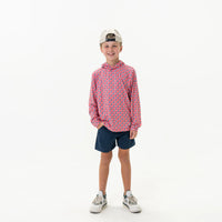 Youth Performance Hoodie - American Flag Print