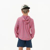 Youth Performance Hoodie - American Flag Print