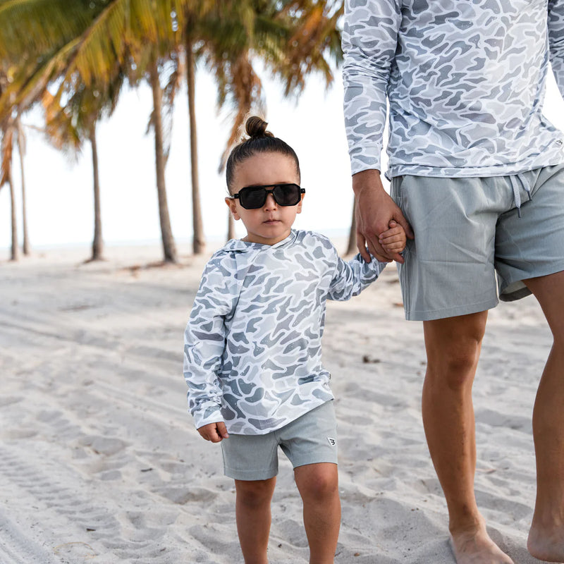 Youth Performance Hoodie - White Camo