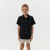 Youth Performance Western Shirt - Black