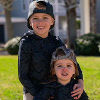 Youth Performance Hoodie - Black Camo
