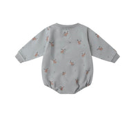 Crewneck Bubble Romper Moose