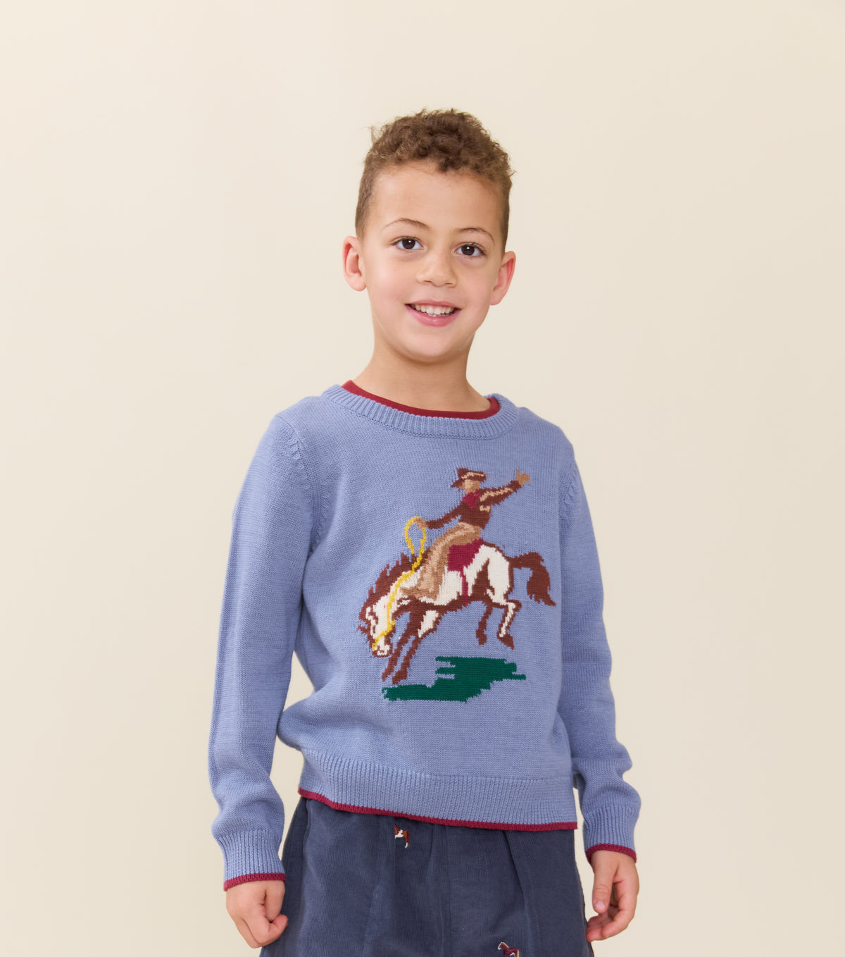 Boys Oliver Sweater - Bronco