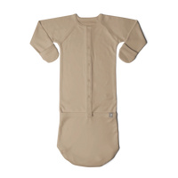 24 Hour Convertible Sleeper Baby Gown - Sandstone