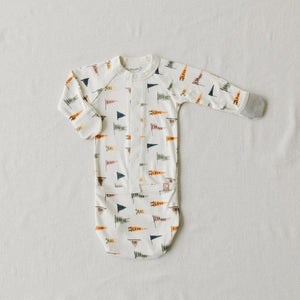 24 Hour Convertible Sleeper Baby Gown - Affirmations