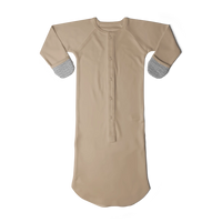 24 Hour Convertible Sleeper Baby Gown - Sandstone