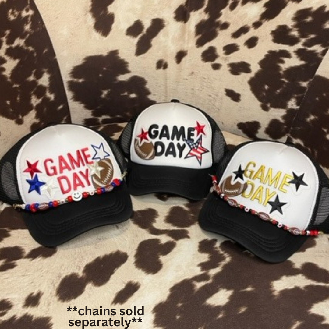 Game Day Little K & Co Hat Shop Patch Trucker Hats