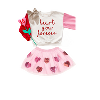 Sequin Heart Valentine's Day Tutu - Girls Clothes