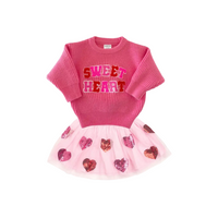 Sequin Heart Valentine's Day Tutu - Girls Clothes