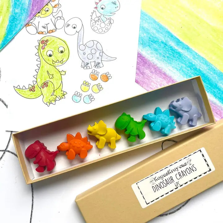 Dinosaur Crayons Gift Box