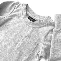 Long Sleeve Pocket Tee - Grey