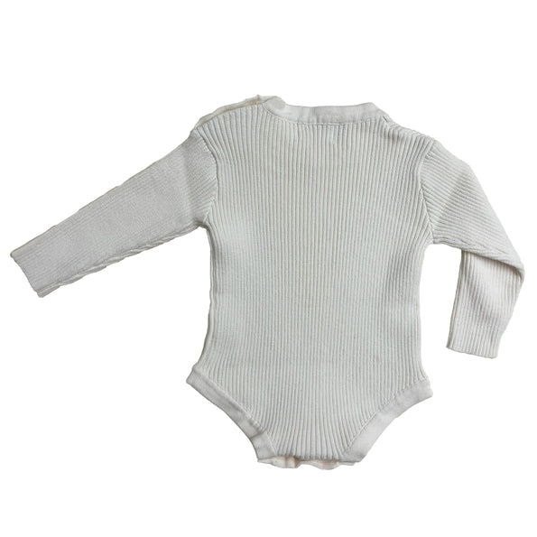 Baby Rib Bodysuit - Cream