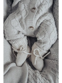 Baby Cream Organic Booties