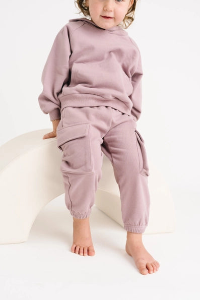 Violet Cargo Hoodie Set